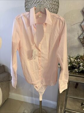 Light Pink Long-Sleeve Button-Down Shirt size L NWT